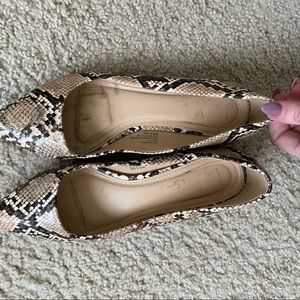 Lulu's snake skin flats 8.5